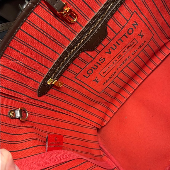 Louis Vuitton Damier Ebene Neverfull MM Tote - Picture 14 of 16